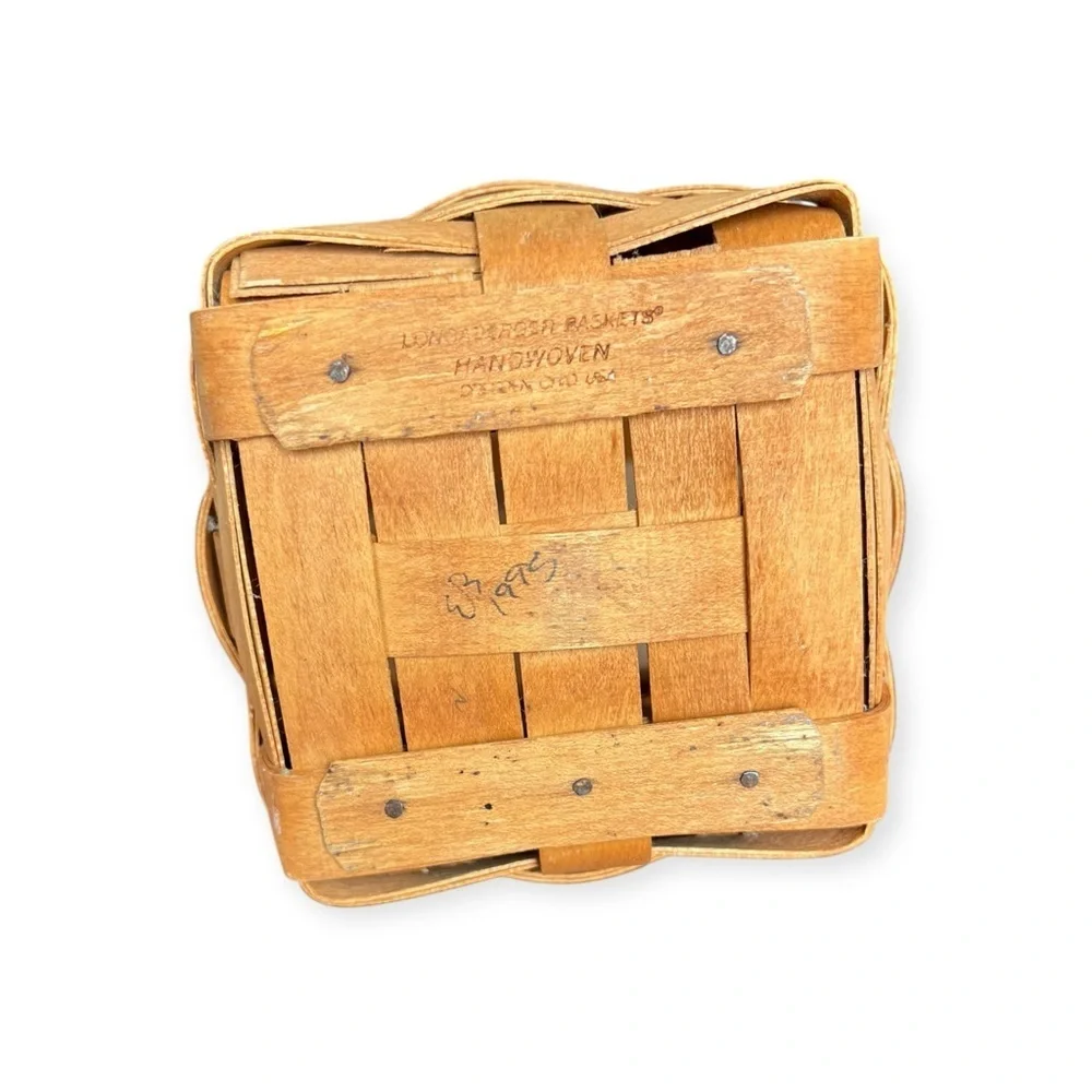 🌻Vintage Longaberger Tall Square Basket with Handle from 1995